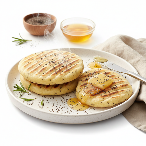 Arepa de Yuca con Semillas de Chía