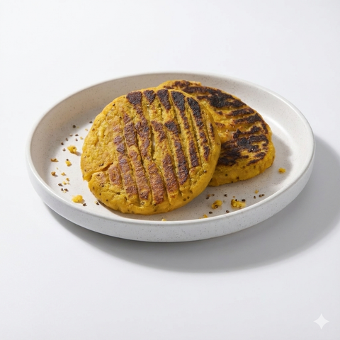 Arepas de Plátano con Chía y Búfala