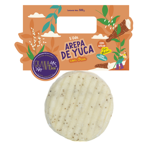 Arepa de Yuca con Semillas de Chía