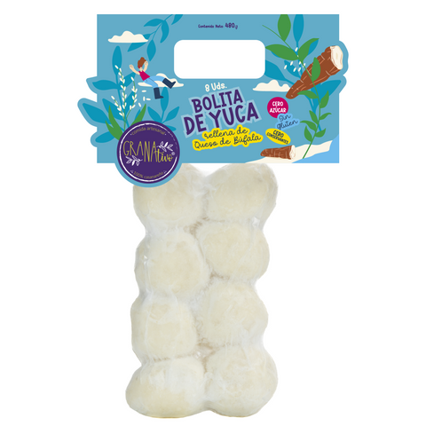 Bolitas de Yuca rellenas de Queso de Búfala