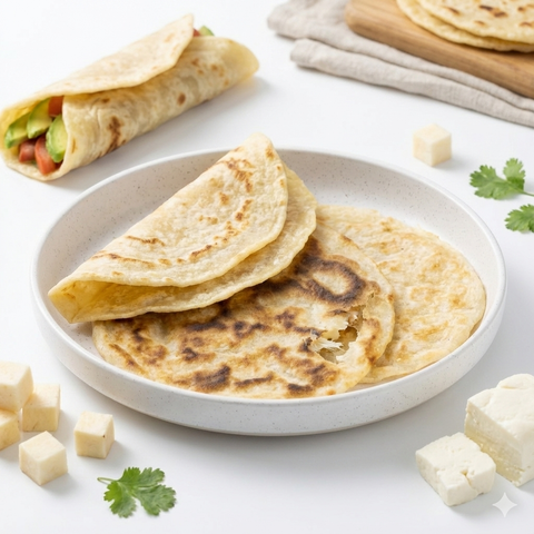 Tortillas de Yuca con Queso de Búfala